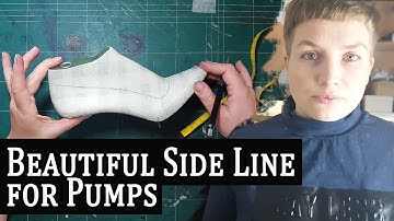 Shoe Pattern Making Tutorial: Draw Beautiful Side Line for Pump Shoes