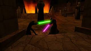 Jedi Academy Luke Skywalker vs Mace Windu