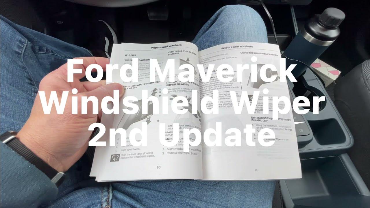 Ford Maverick Windshield Wiper Access YouTube