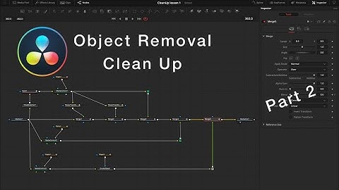 Удаление объектов из кадра в DaVinci Resolve Fusion. Object removal/Cleanup. Клинап - Урок 2.