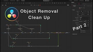Удаление объектов из кадра в DaVinci Resolve Fusion. Object removal/Cleanup. Клинап - Урок 2.