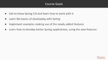 Learn Application Development with Spring 5 : The Course Overview | packtpub.com