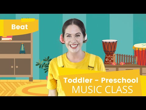 Let's play a beat! | Music classes for kids | Rhythm stick activity for toddlers and preschoolers