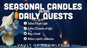 Seasonal Candles + Daily Quest in Vault of Knowledge | sky Cotl | Noob Mode