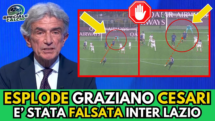 Graziano Cesari sbotta in diretta: La partita è stata falsata! Inter Lazio 2-0