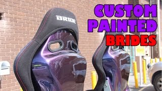 Custom Painted Bride Car Seats