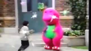 Barney comes to life (BJ's Really Cool House!)