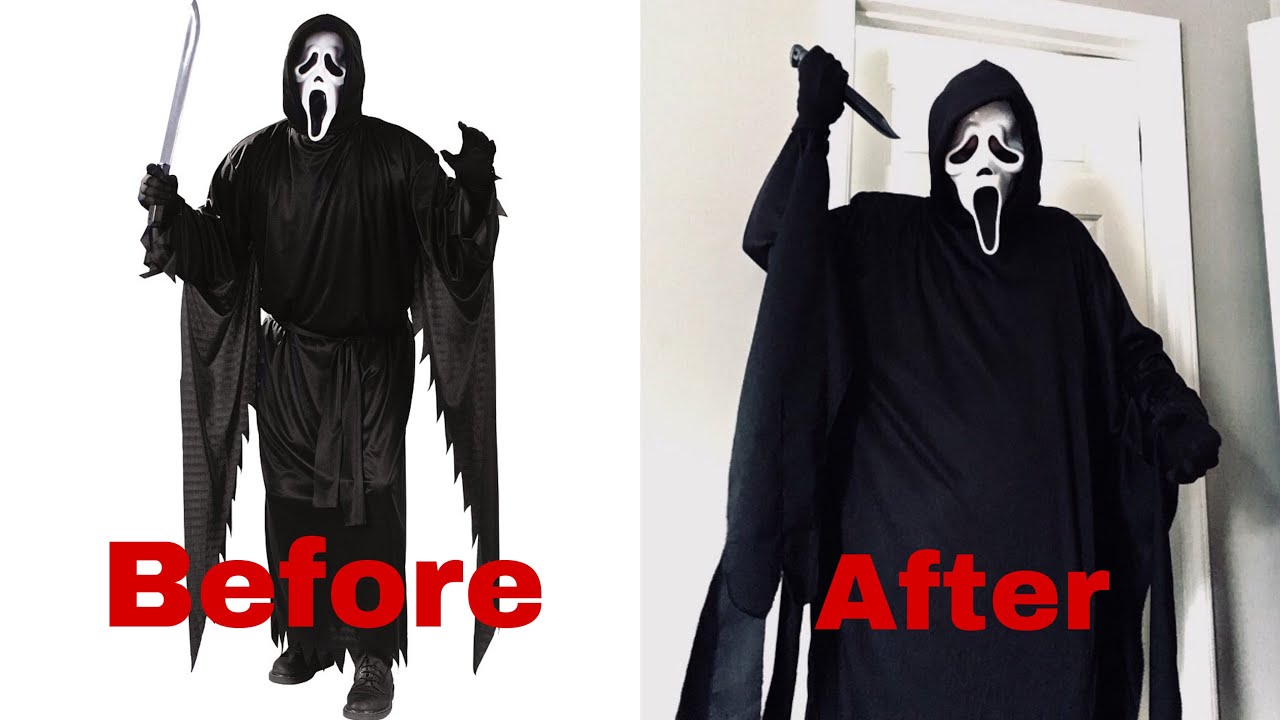 Scream Ghostface Costume 25th anniversary Halloween Adult One Size fits all