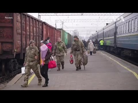乌克兰军人和家属欢度情人节