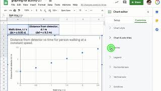 Graphing on Google Sheets (Fall 2019 with update)