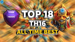 TOP 18 Best TH16 LEGEND BASE LINKS at +6000 Trophies in 2024 #clashofclans
