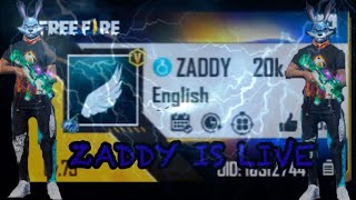 ZADDYMAX LIVE STREAM ️(S22)️#FREEFIRE#MYRIBS #INFLUENCER