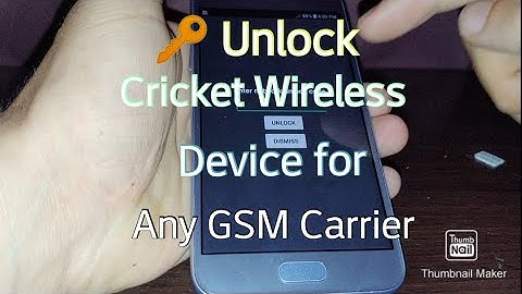 How to Unlock cricket wireless phone