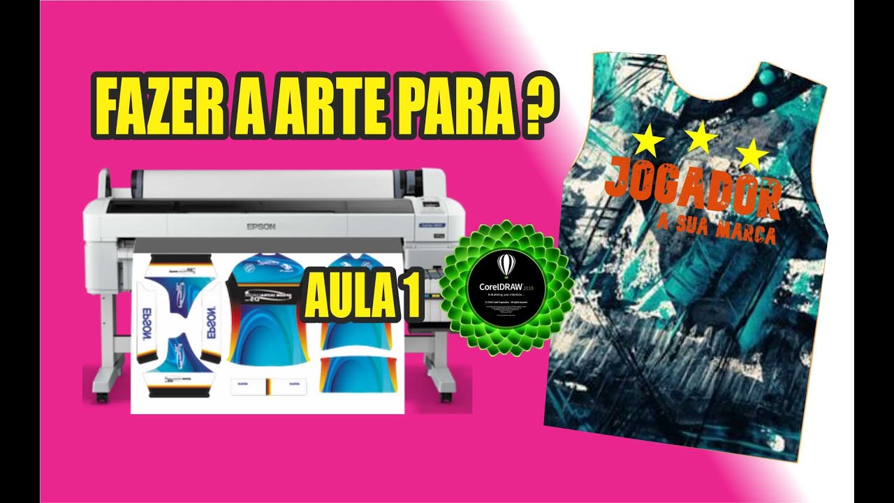 Como preparar uma arte para fazer camisetas em sublimação total? - YouTube