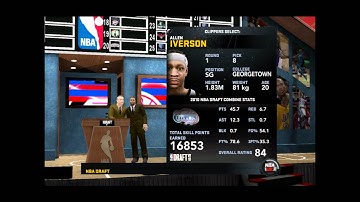 NBA 2k11 - My player mode - Allen Iverson draft + Highlights from Draft Combine