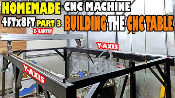 HOMEMADE CNC Machine | PART 3 -TABLE ASSEMBLY