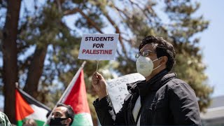 'From the river to the sea, Palestine will be free,' UNLV students chanting during protest