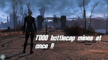 1000 bottle-cap mines at once in fallout 4