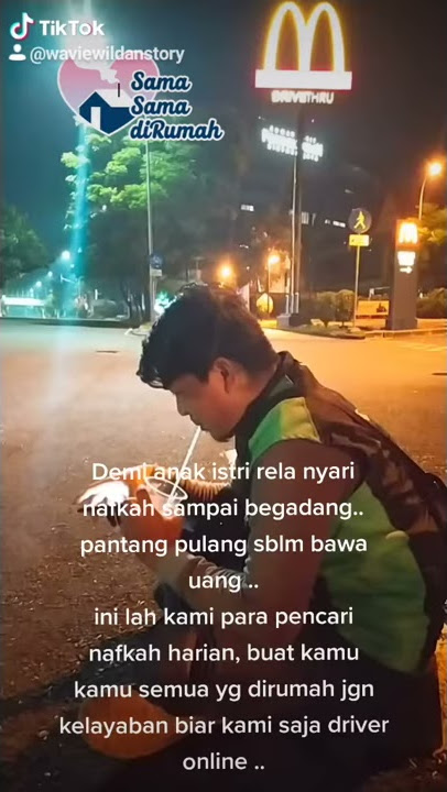 Abang ojol begadang Krn sepi orderan