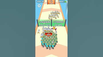 🍾SATISFYING MOBILE GAME CROWD EVOLUTION #satisfying #gameplay #satisfyingvideo #games