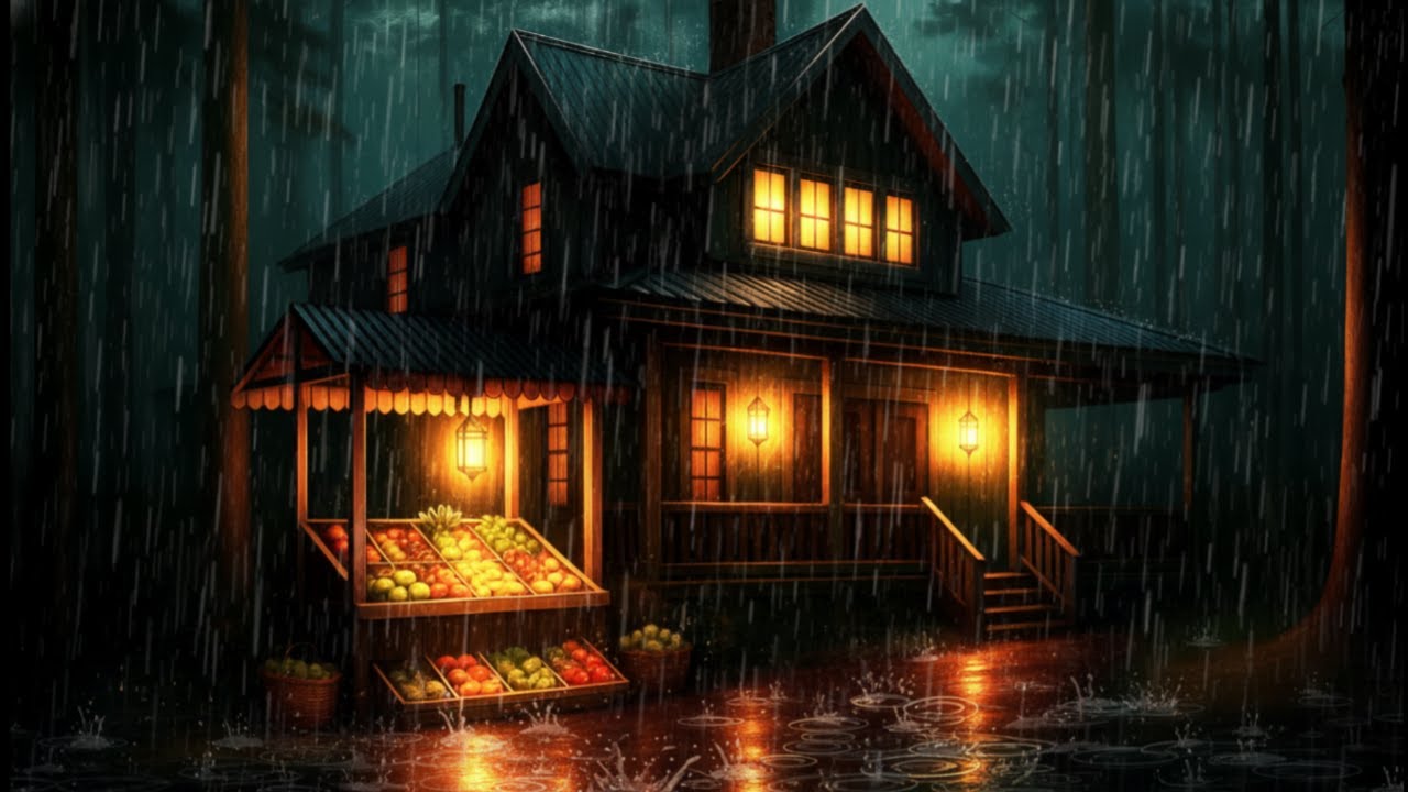 Cozy Cabin Rainy Night – Relaxing Rain & Thunder Sounds for Deep Sleep ...