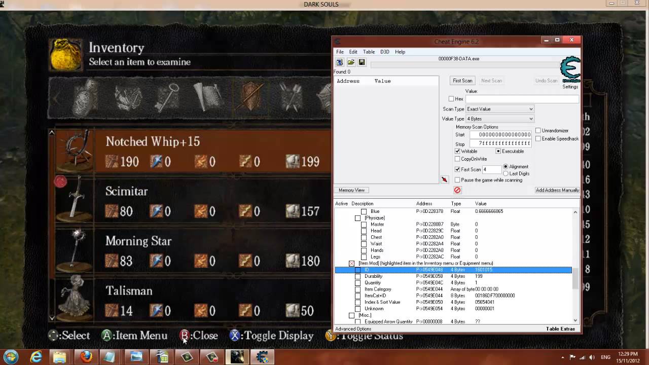 Dark souls cheat engine item swap