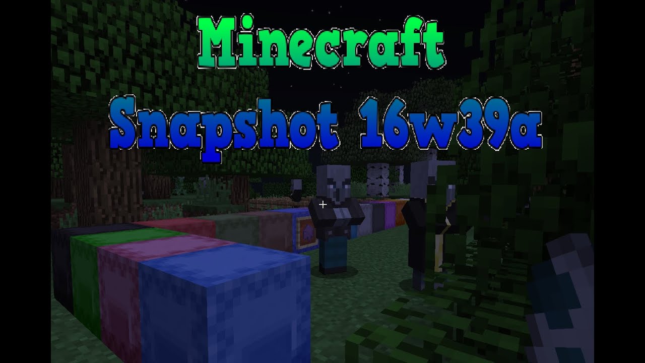 Minecraft Snapshot 16w39a PL