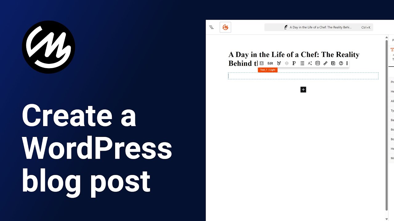 How to create a WordPress blog post - YouTube