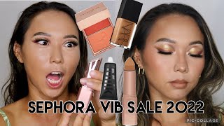 SEPHORA 2022 VIB SALE TRY-ON HAUL AND WEAR TEST | Oily skin wear test w/ the new Milk makeup primer!