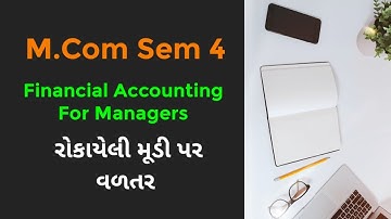 Financial Accounting For Managers M.Com Sem 4