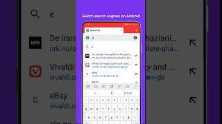 Effortlessly switch between search engines on your Android device with Vivaldi Browser 🤓 screenshot 5