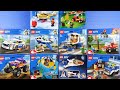 【LEGO CITY】乗り物を10セット作って遊ぼう♪消防バギー、飛行機、パトカーなど