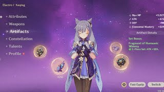 Genshin Impact Memory Part 2 - Setting And Upgrading Artifacts | Genshin Impact Gameplay