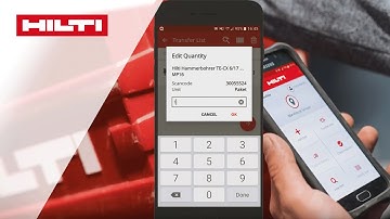 HOW TO Hilti ON!Track app 6: Verplaats bulkmateriaal + verbruiksmiddelen