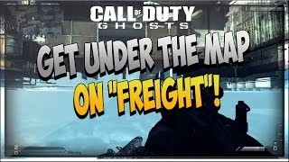 COD Ghosts: Under The Map Glitch On Freight - After Patch! (Solo & Easy) Never Die Online!