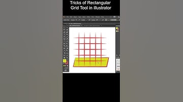 Tricks of Rectangular Grid Tool in illustrator #shorts