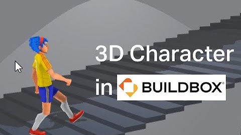 3D Character walk around with camera control test on Buildbox 3