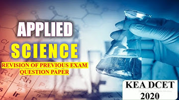 #DCET #APPLIED_SCIENCE KEA DIPLOMA CET-2020 | REVISION OF PREVIOUS QUESTION PAPER | 2019 | SESSION