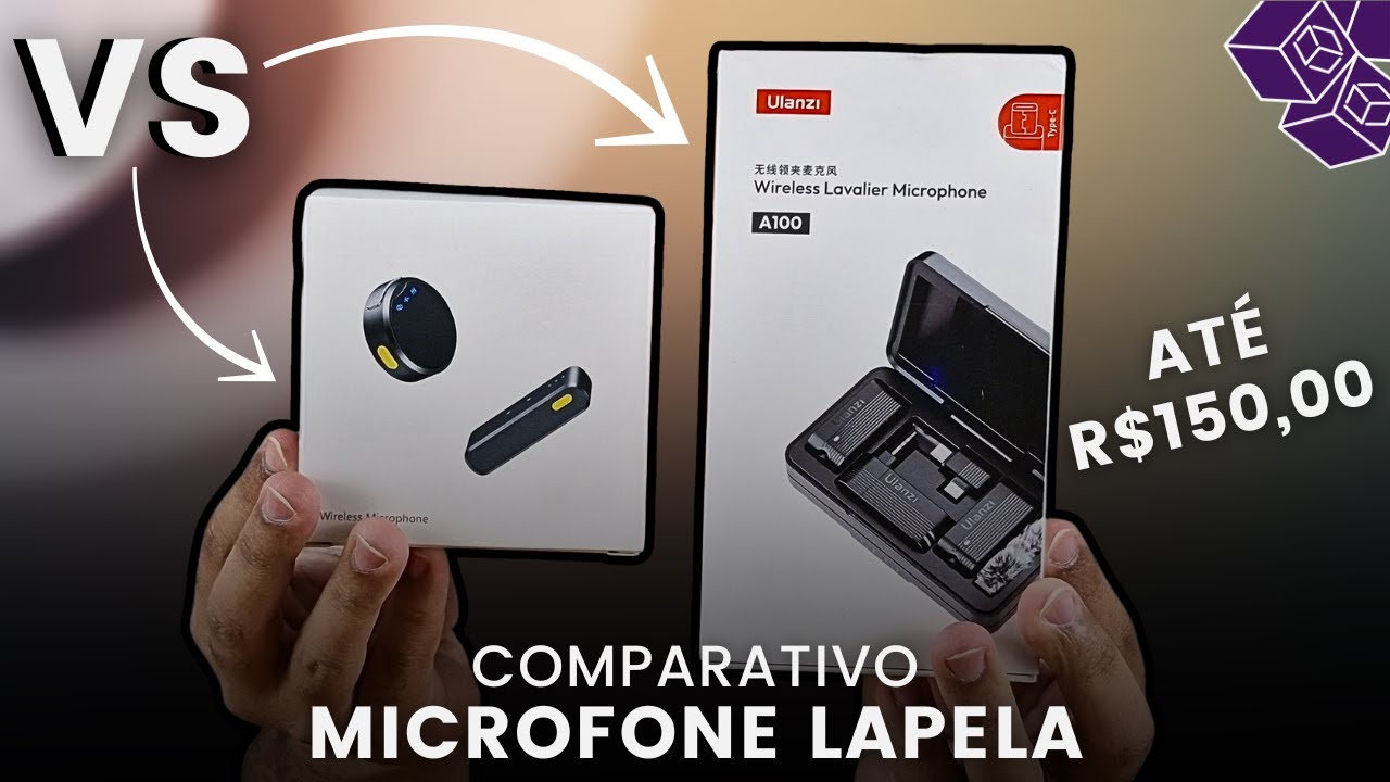 Microfone Moeda QUAL DESSES MICROFONES VALE A PENA COMPRAR? • ULANZI A100 vs MICROFONE ...