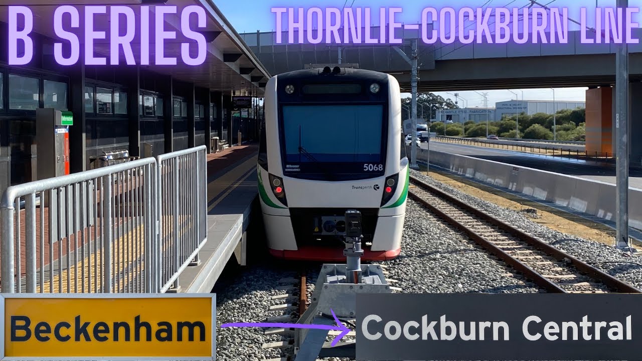 Beckenham to Cockburn Central on B Series Set 68: Transperth Trains