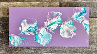 3 Finger Swipe Techniques | Purple and Teal Dutch Pour Acrylic Painting by Becca Harkins Art 3,595 views 8 months ago 5 minutes, 54 seconds