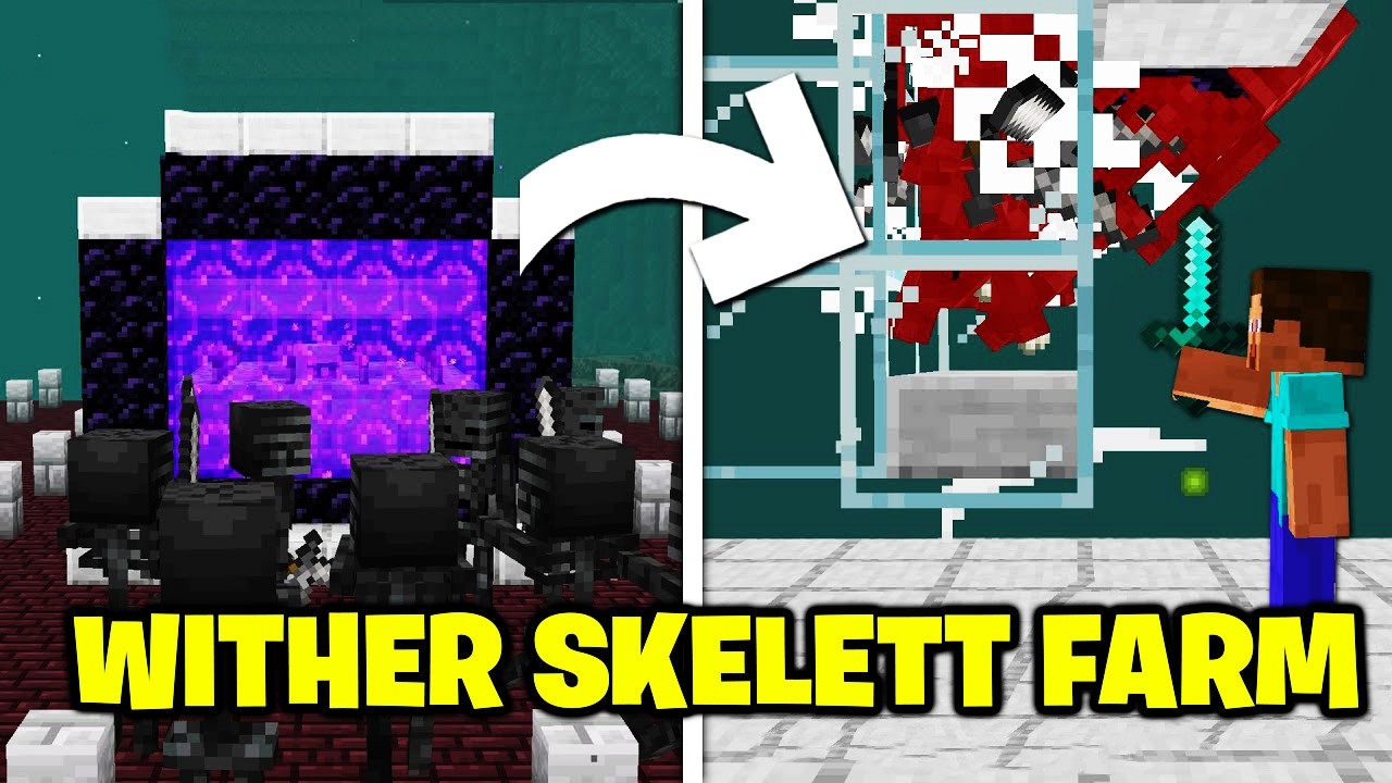 Minecraft Wither Skelett Farm Tutorial - Wither Skelett Farm in ...