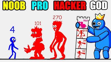 Stick War Hero Tower Defense - NOOB vs PRO vs HACKER vs GOD