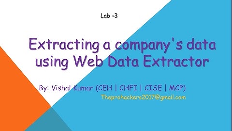 Extracting a company