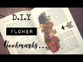 D.I.Y Flower Bookmarks