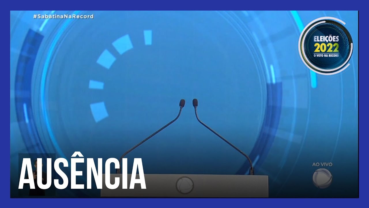 Candidato Luiz Inácio Lula da Silva (PT) não comparece ao debate realizado neste domingo (23)