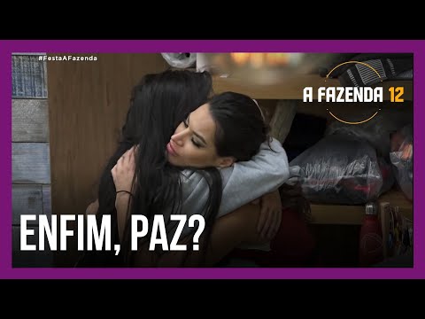 Mirella e Raissa conversam em tom de conciliação | A Fazenda 12