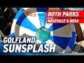 Golfland Sunsplash - All Rides at BOTH Water Parks POV