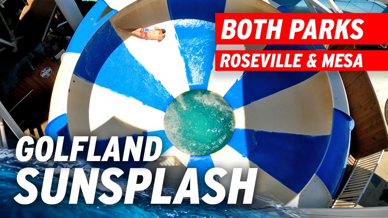 Golfland Sunsplash All Rides at BOTH Water Parks POV YouTube