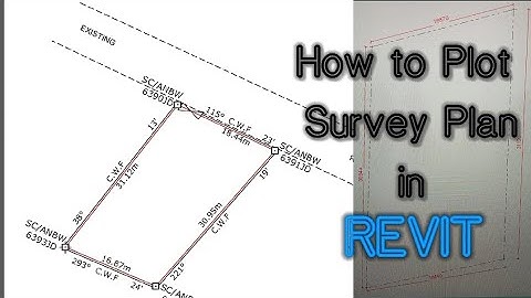 How to Plot a Site/Survey Plan in Revit | Revit Tutorial